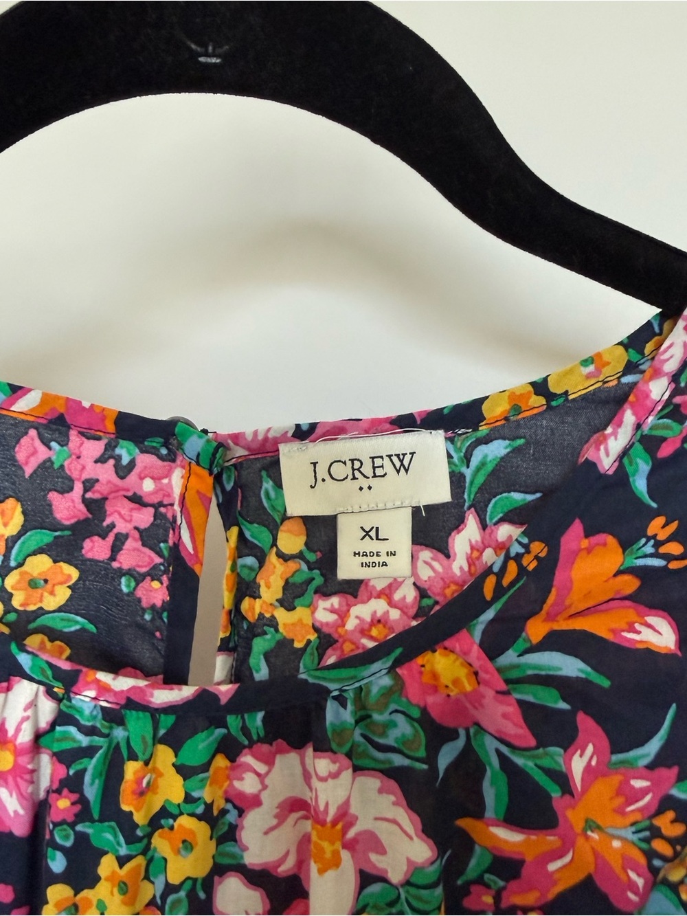 NWOT J. Crew Floral Flutter Sleeve Blouse | XL - Picture 8 of 9